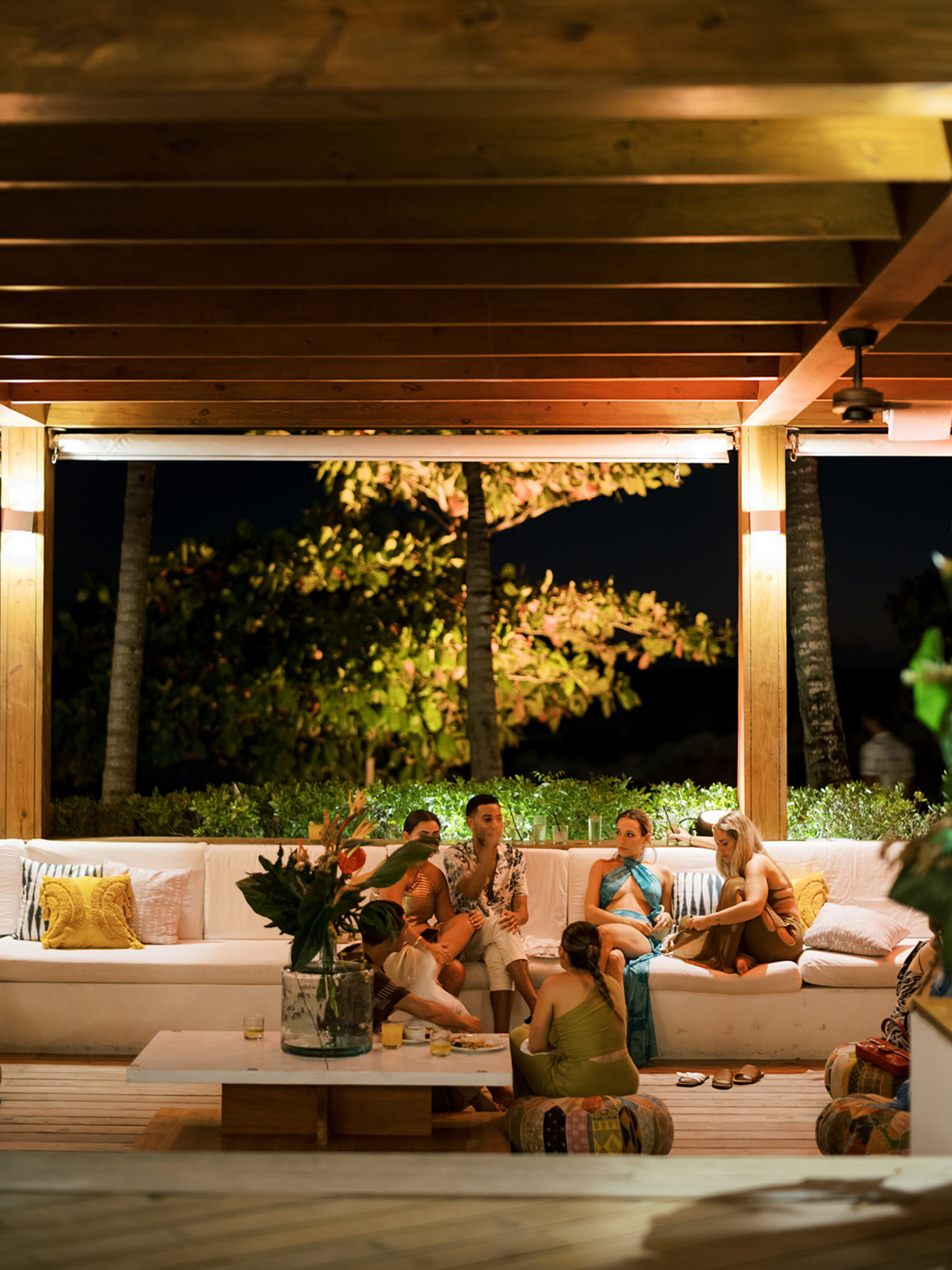 Darien & Sean · Beach Party — fabrication detail, Playa Minitas, Casa de Campo