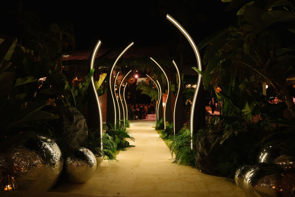 Style Me Pretty · Feature Wedding — scenic fabrication by Eccentrico Studio, Private villa, DR