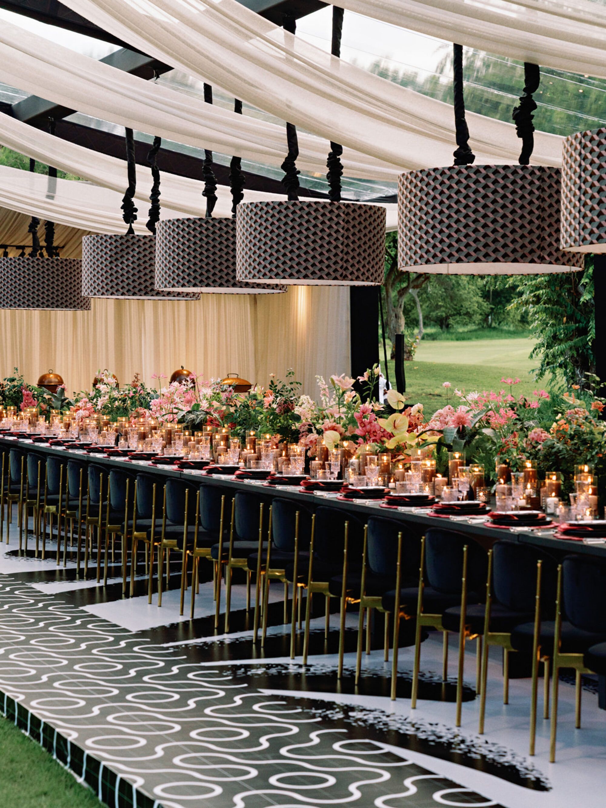 Vogue Wedding · Rehearsal Dinner — fabrication detail, Altos de Chavón, DR