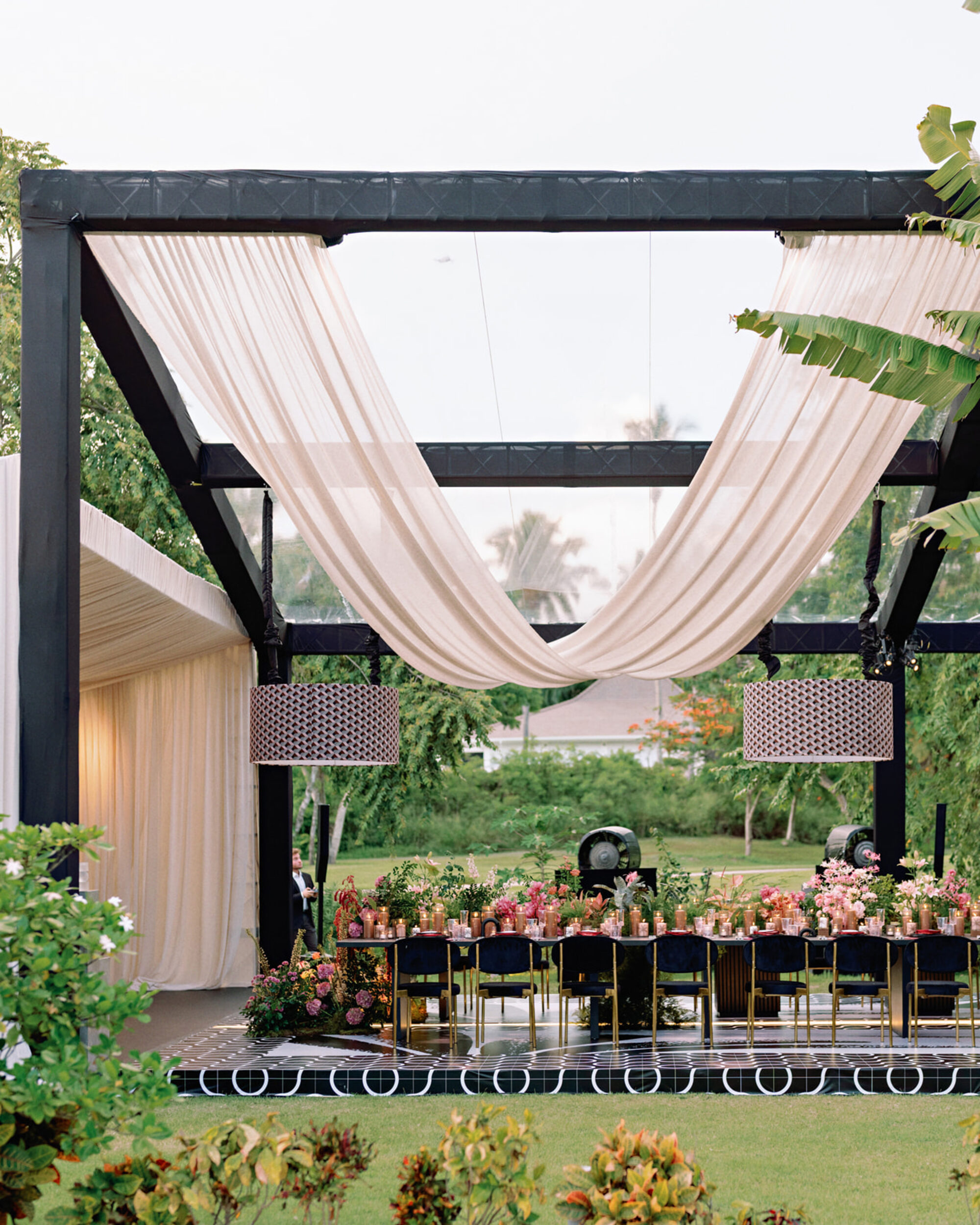 Vogue Wedding · Rehearsal Dinner — fabrication detail, Altos de Chavón, DR